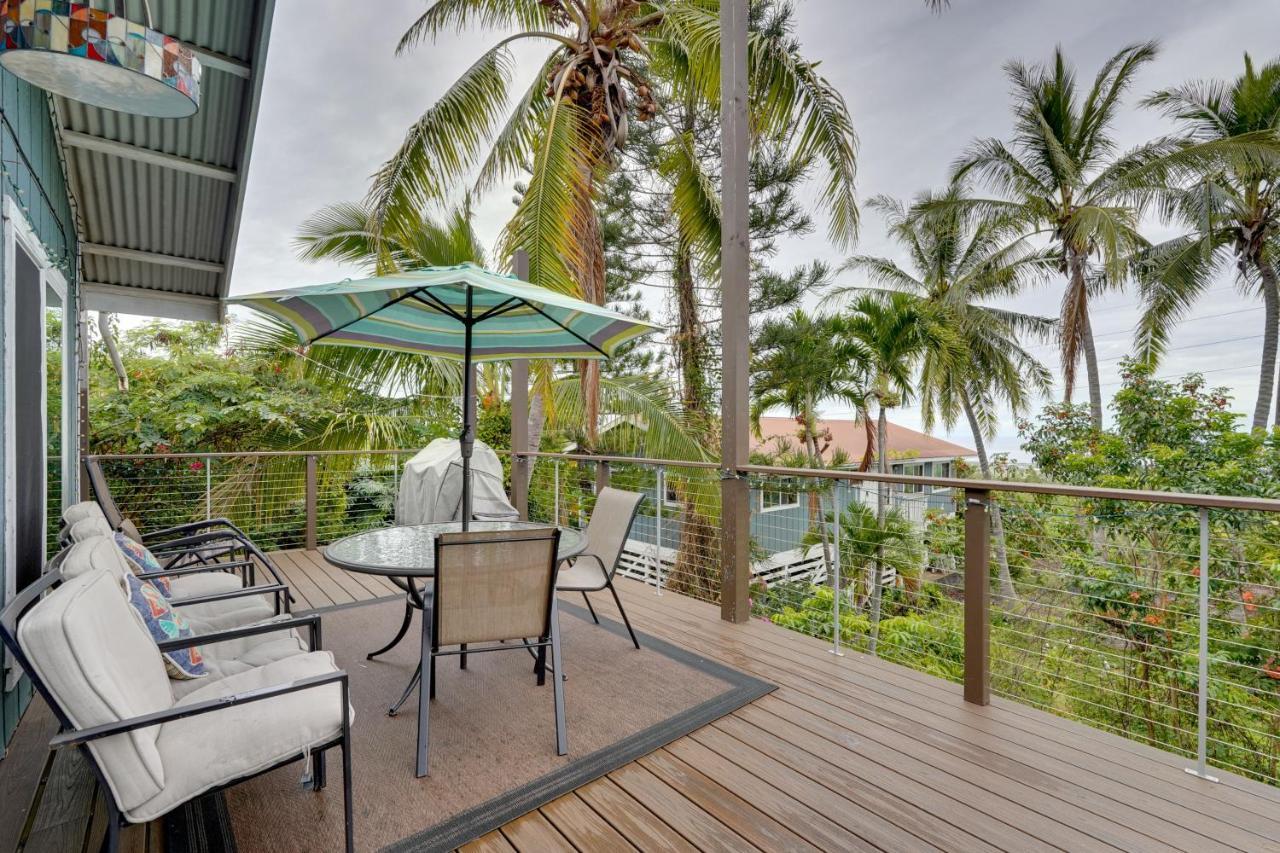 Breezy Kailua-Kona Bungalow With Lanai And Ocean View! Екстер'єр фото